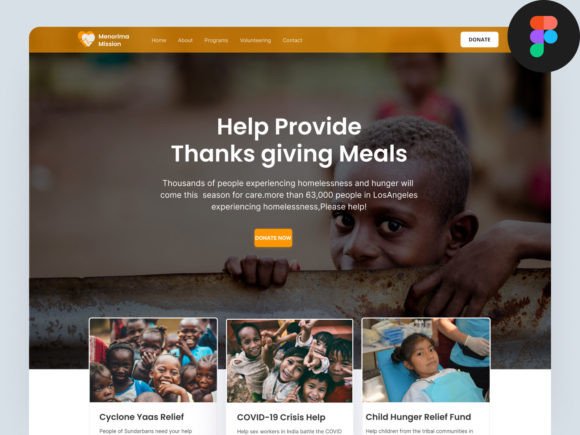 Charity Landing Page: A Modern Design Template for Impact