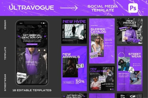 Elevating Streetwear Branding with Ultravogue Instagram Template Design