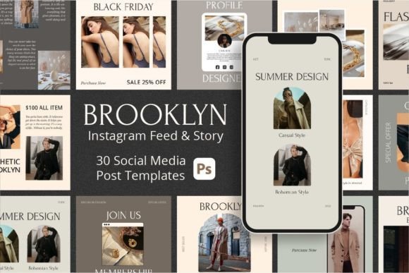 Evaluating the Brooklyn Instagram Template Design for Fashion Brands