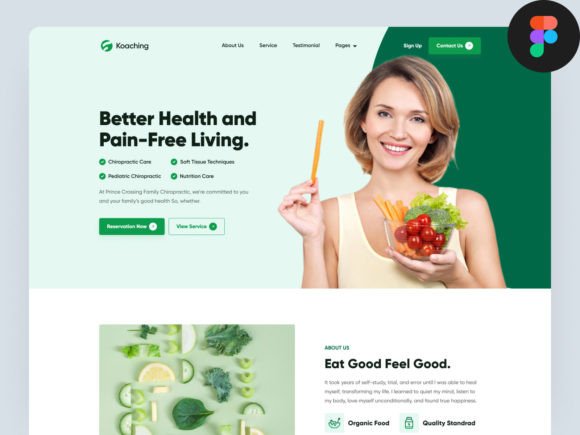 Health & Wellness Coaching Landing Page
