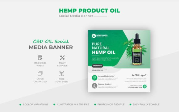 Maximizing CBD Brand Visibility with Professional Social Media Banners