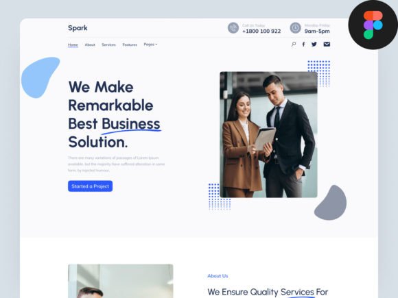 Transform Your Professional Presence with a Modern Business Solution Landing Page