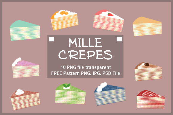 Unlock Creativity with Mille Crepes Simple Clipart